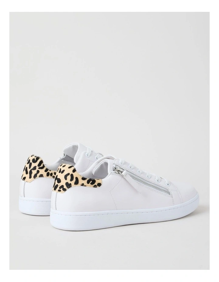 Rusty Sneaker in White/Leopard image 5