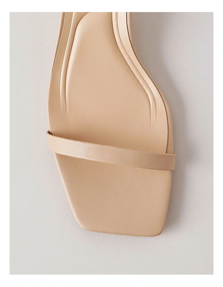 Courtney Black Sandal in Latte image 6