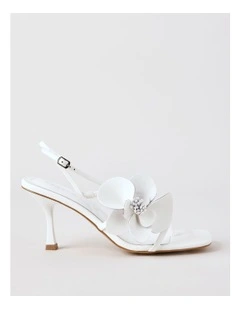 Flora Sandal in Bright White