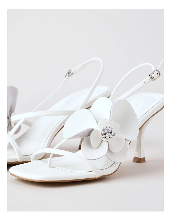 Flora Sandal in Bright White image 5
