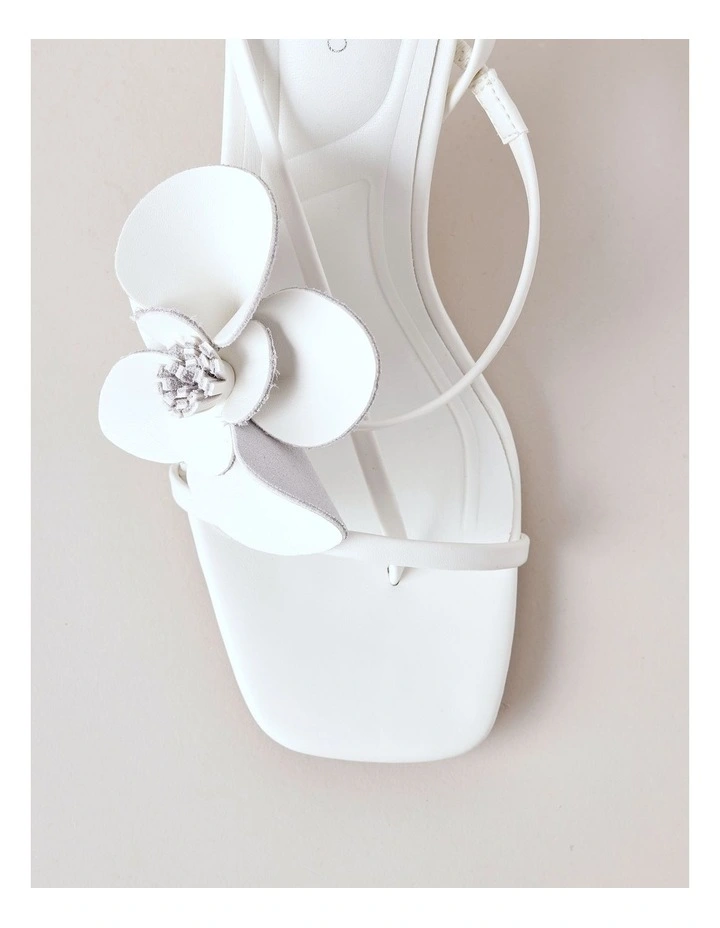 Flora Sandal in Bright White image 7