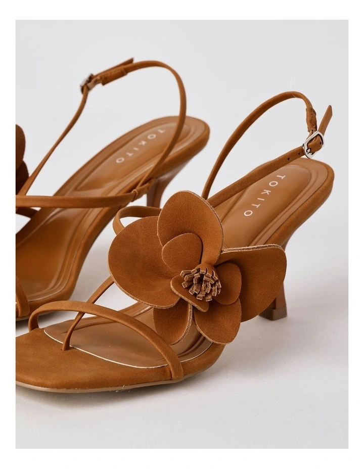 Flora Sandal in Dark Latte image 5