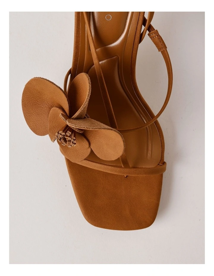 Flora Sandal in Dark Latte image 7