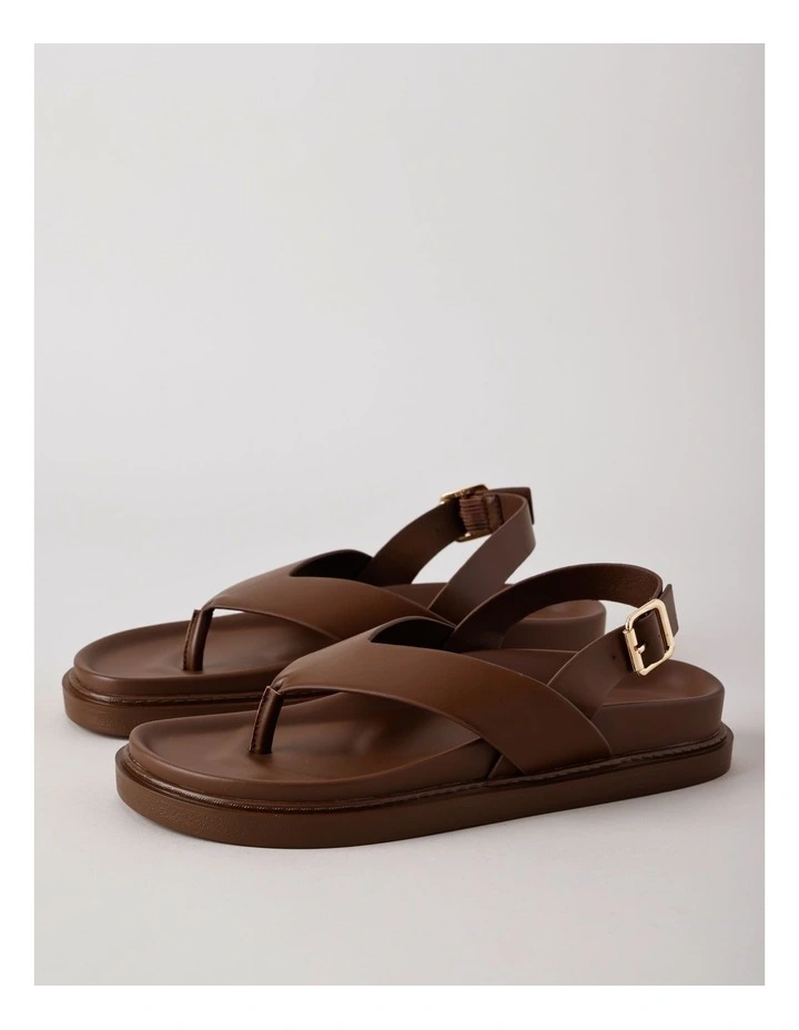 Eleanor Sandal in Dark Tan image 1