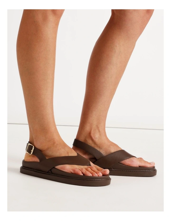Eleanor Sandal in Dark Tan image 2
