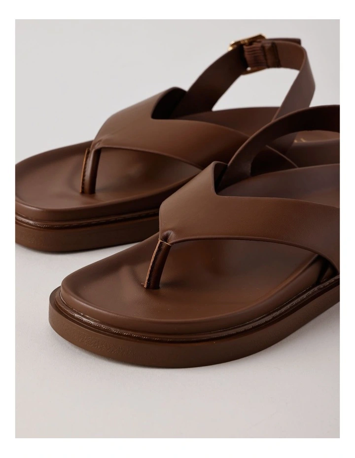 Eleanor Sandal in Dark Tan image 5