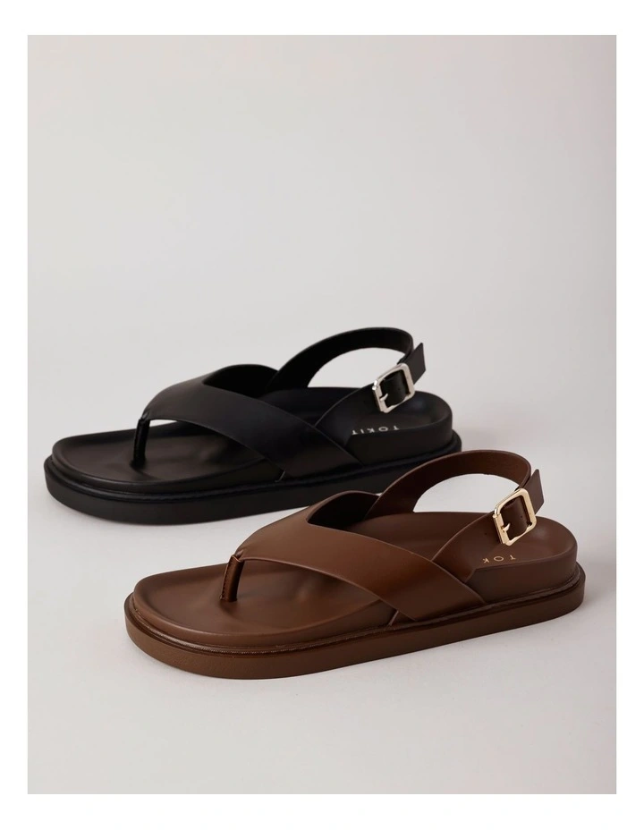 Eleanor Sandal in Dark Tan image 6