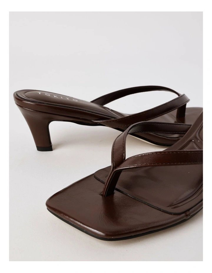 Leona Sandal in Chocolate image 4