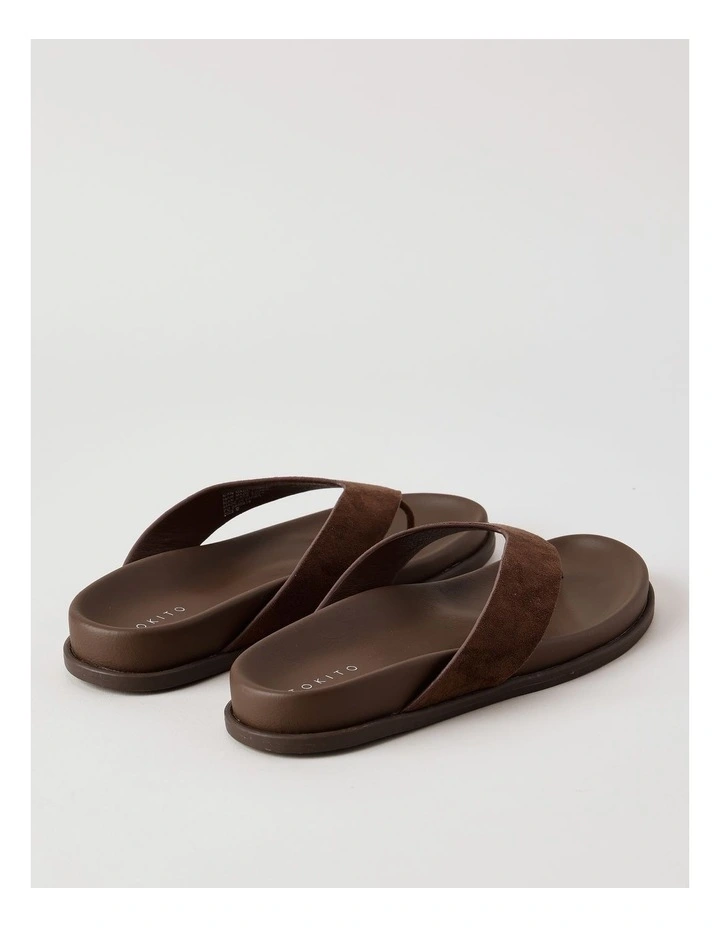 Jude Sandal in Dark Tan image 4