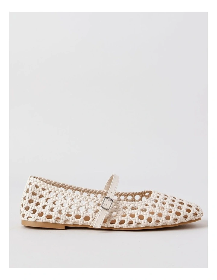 Bliss Flat Shoes in Cream image 1