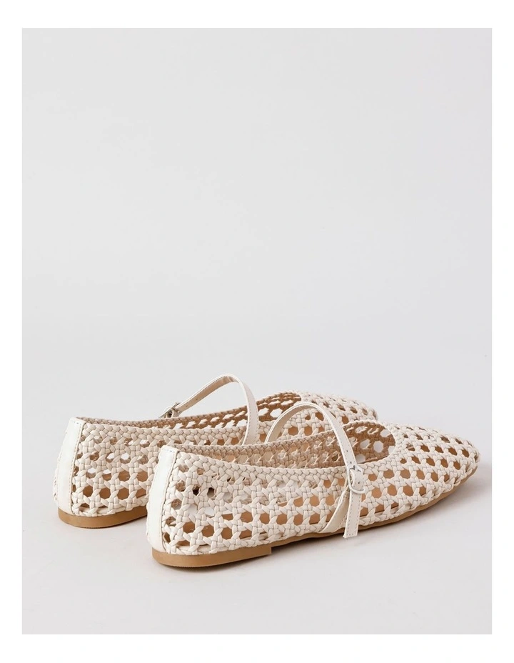Bliss Flat Shoes in Cream image 5