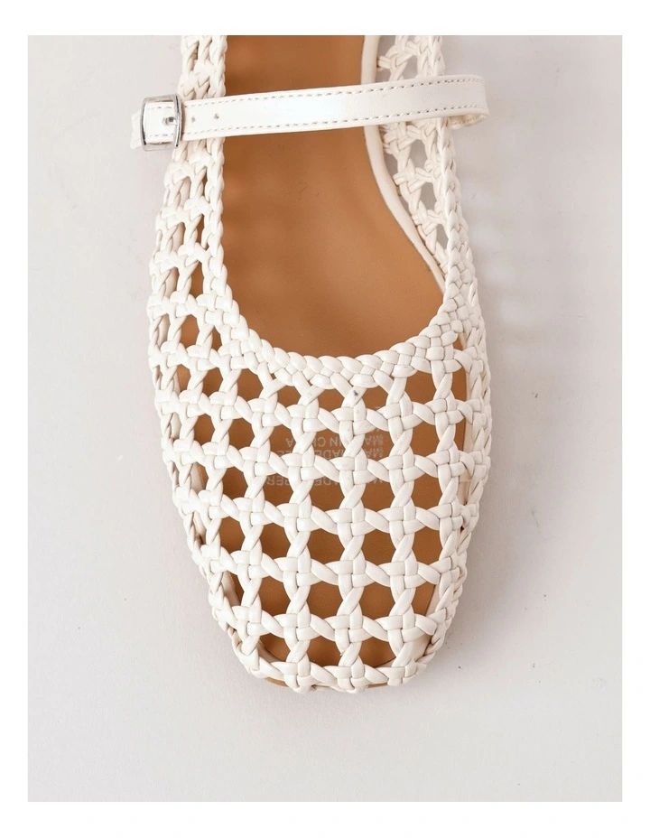 Bliss Flat Shoes in Cream image 6