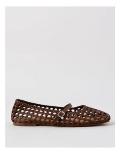 Bliss Flat Shoes in Chocolate
