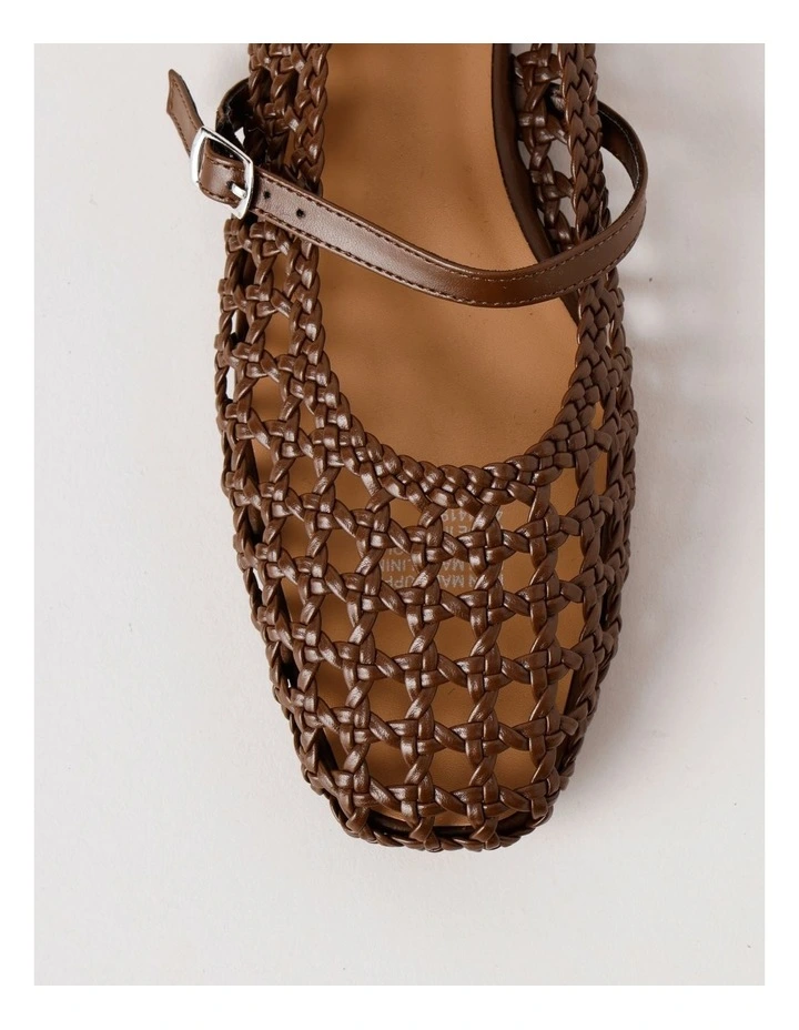 Bliss Flat Shoes in Chocolate image 6