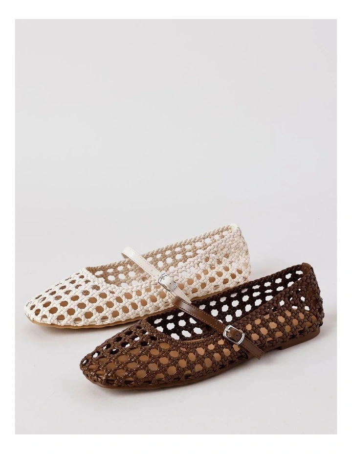 Bliss Flat Shoes in Chocolate image 7