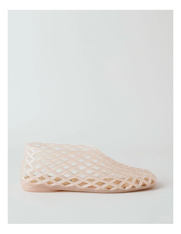 Shimmer Flat Shoes in Pink Jelly image 1