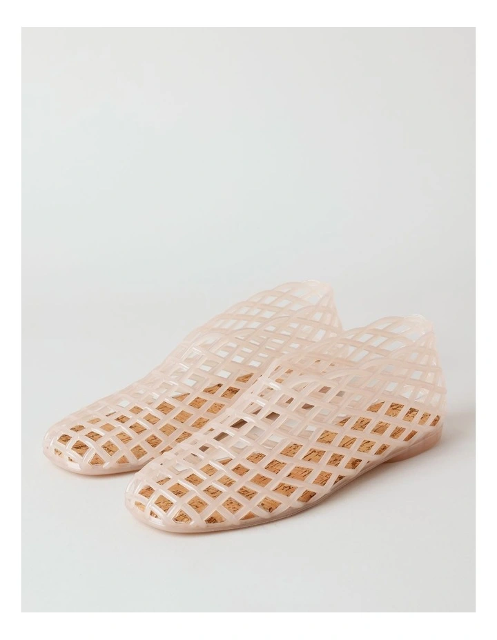 Shimmer Flat Shoes in Pink Jelly image 2