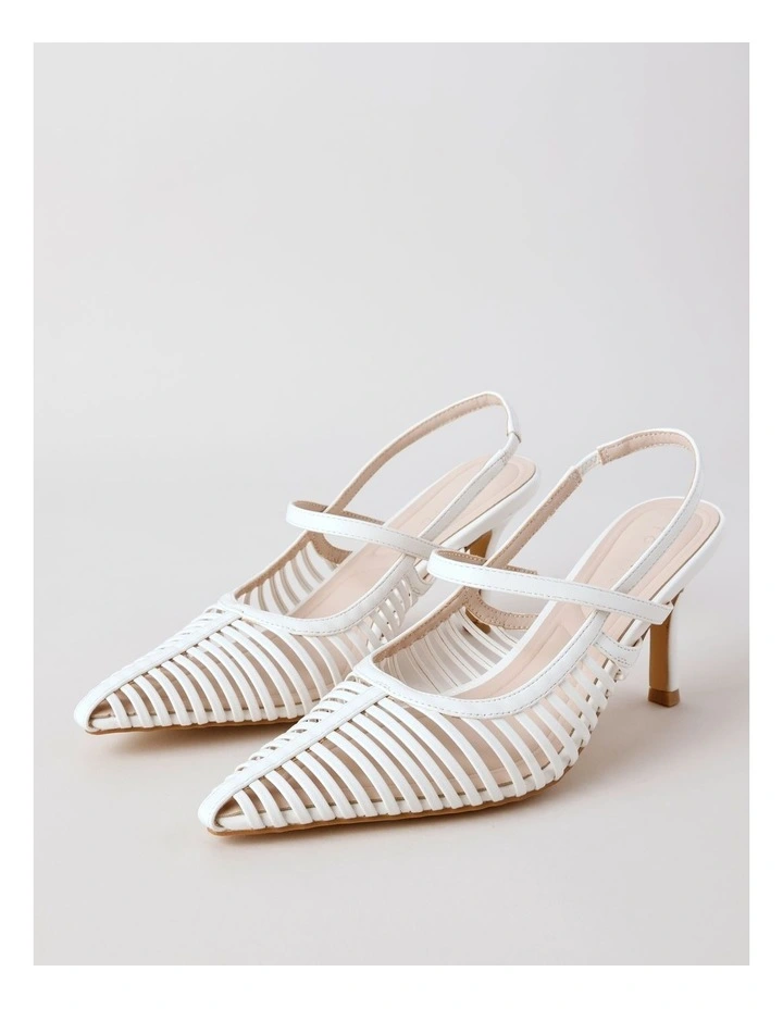 Seattle Heeled Shoes in Bright White image 3