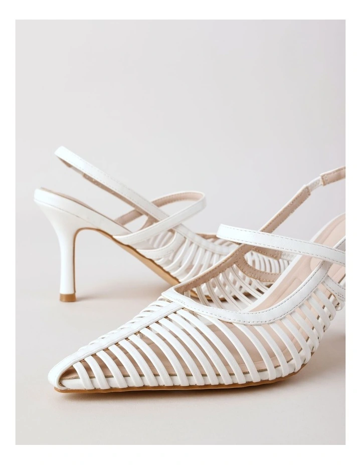Seattle Heeled Shoes in Bright White image 4