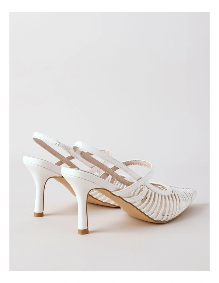 Seattle Heeled Shoes in Bright White image 5