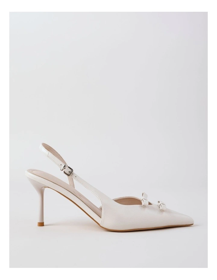 Sassy Heeled Shoes in Stone Patent image 1