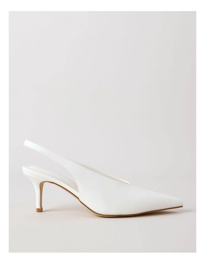 Elle Heeled Shoes in Bright White image 2
