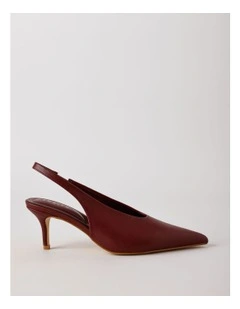 Elle Heeled Shoes in Red