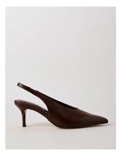 Elle Heeled Shoes in Chocolate
