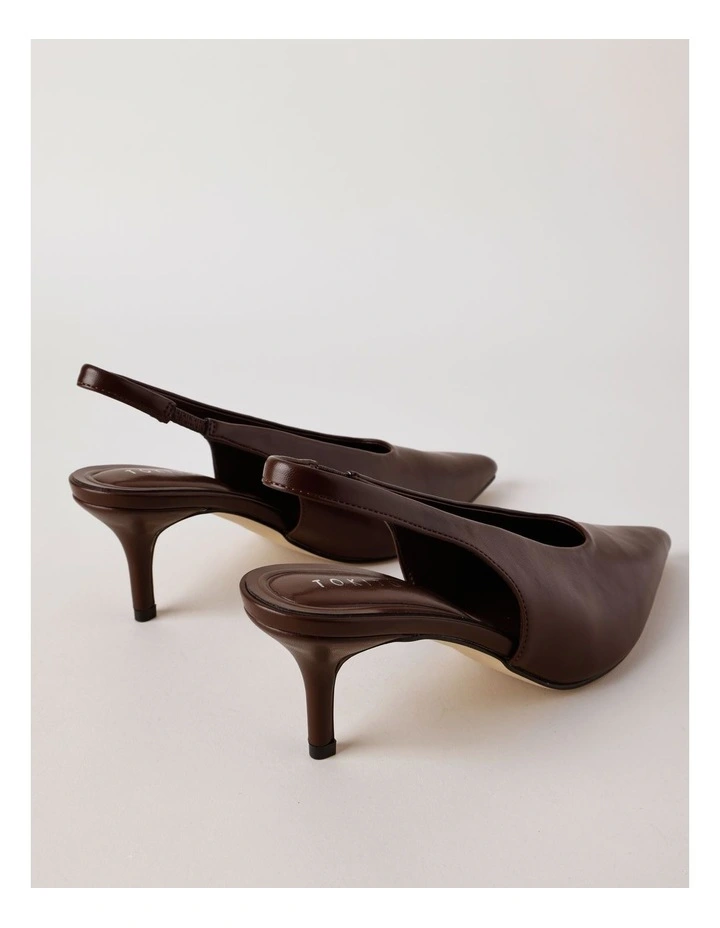 Elle Heeled Shoes in Chocolate image 4