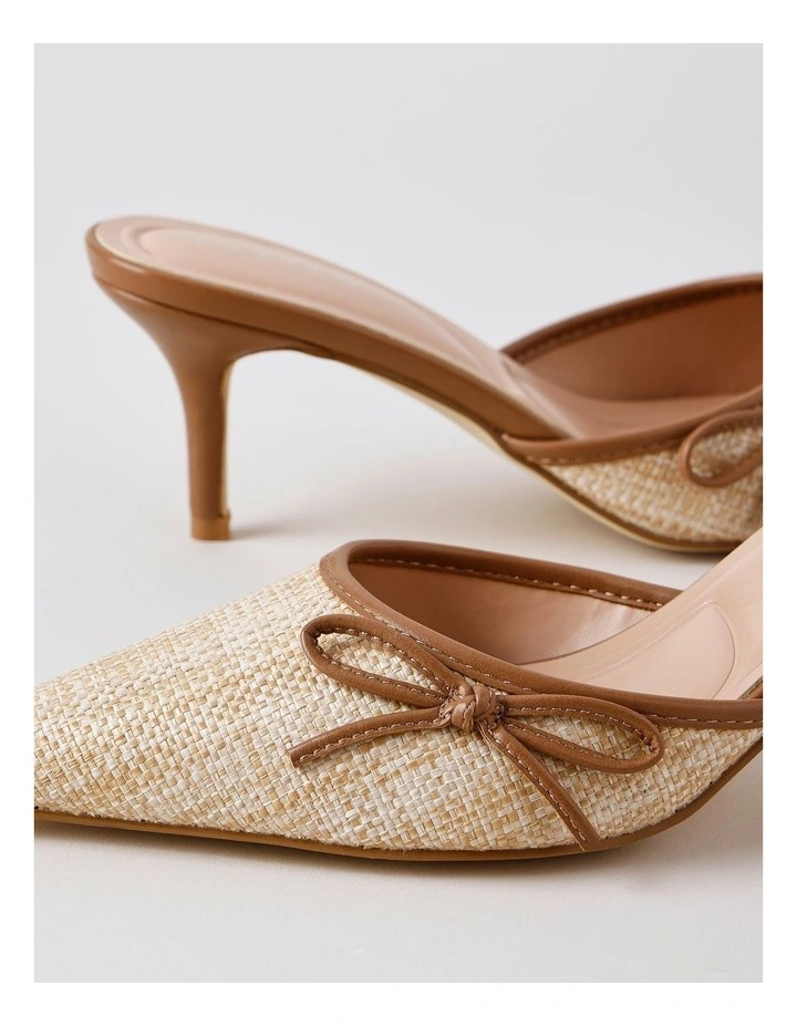 Fiesta Heeled Shoe in White image 5