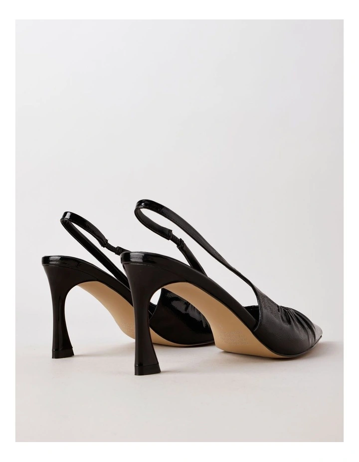 Davina Heeled Shoe in Black Patent image 4