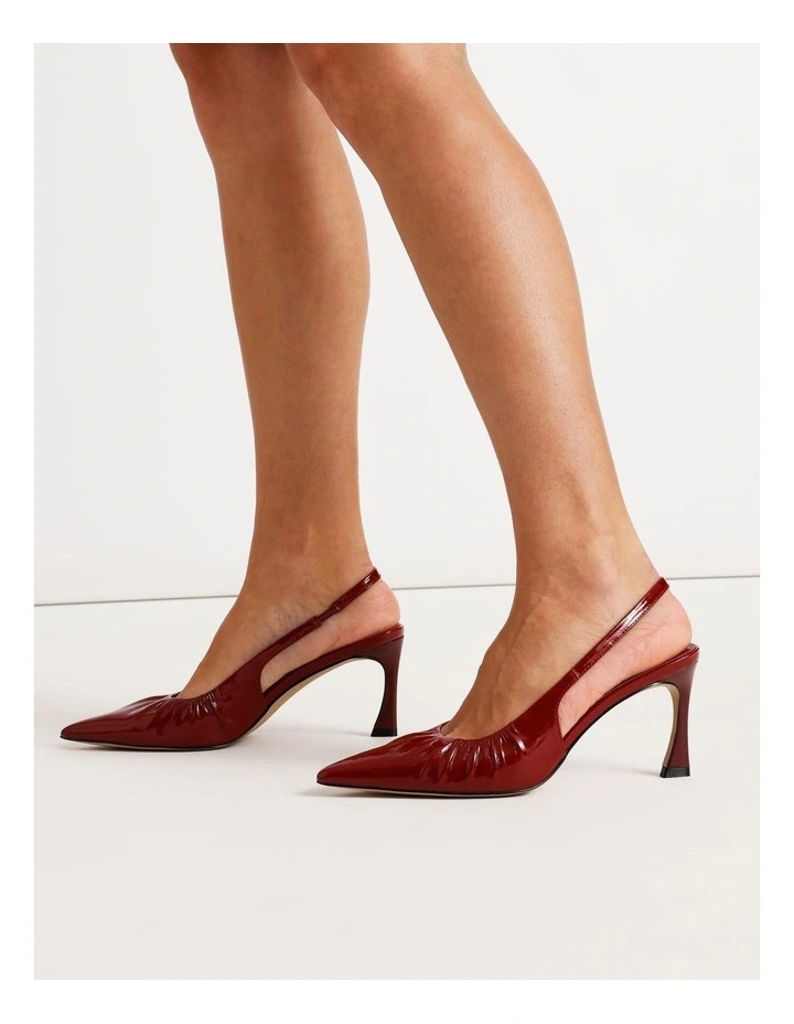 Davina Heeled Shoe in Wine Patent image 2