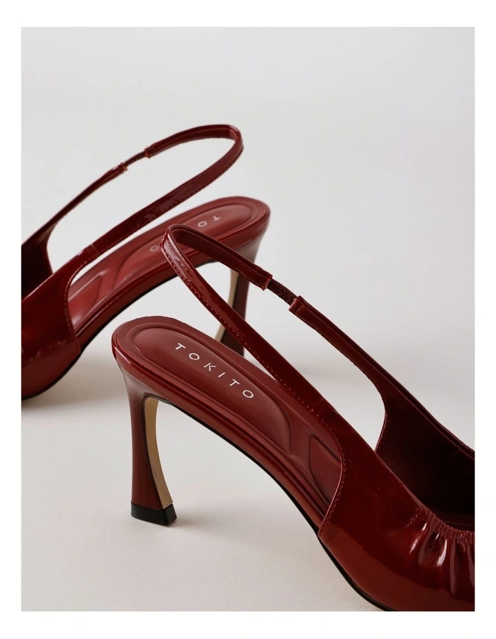 Davina Heeled Shoe in Wine Patent image 2