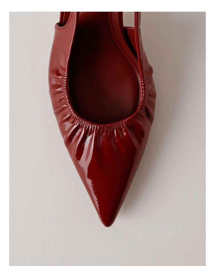 Davina Heeled Shoe in Wine Patent image 4