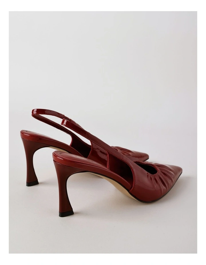 Davina Heeled Shoe in Wine Patent image 5