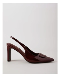 Purdy Heeled Shoes in Wine Patent