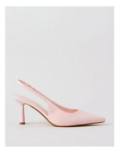 Belle Heeled Shoe in Soft Pink