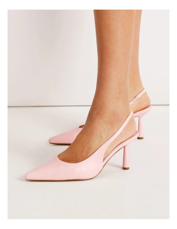 Belle Heeled Shoe in Soft Pink image 2