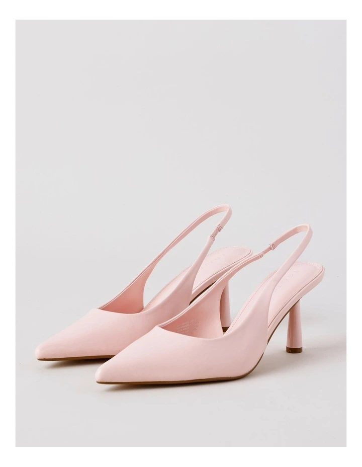 Belle Heeled Shoe in Soft Pink image 3