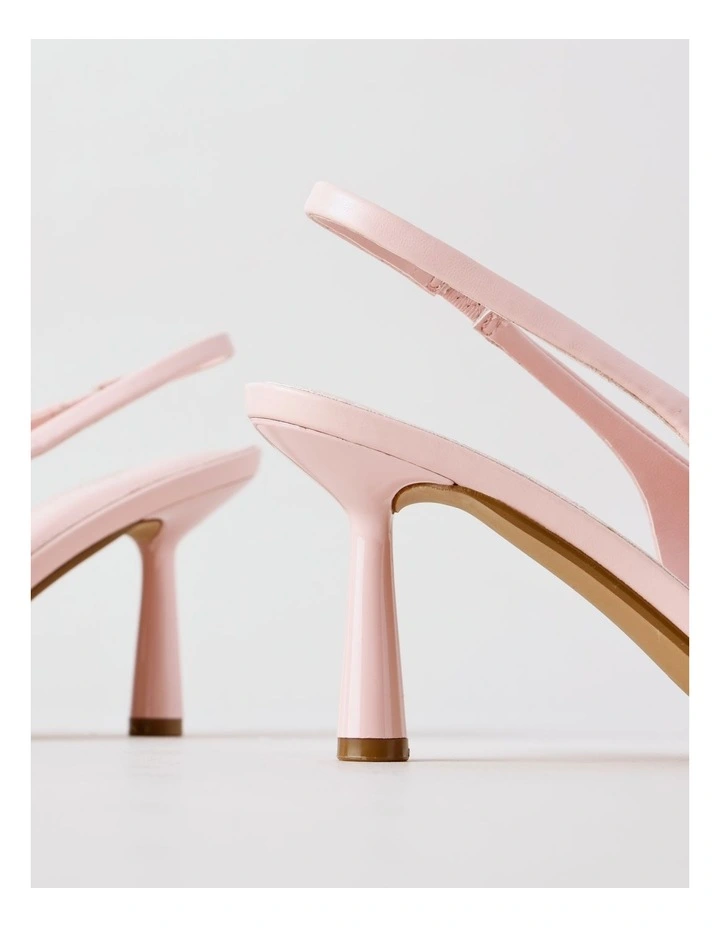Belle Heeled Shoe in Soft Pink image 4
