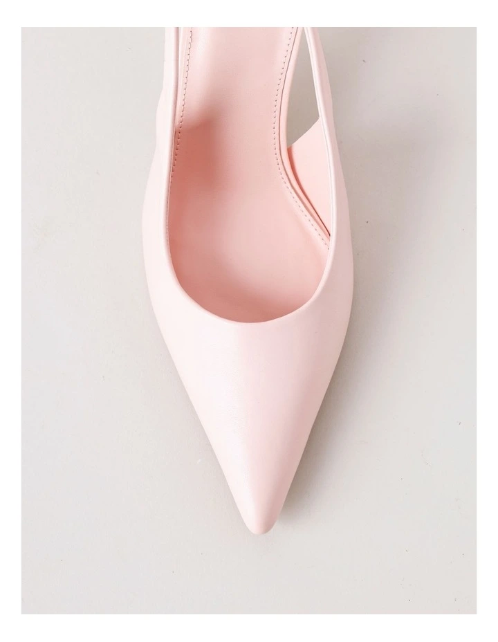 Belle Heeled Shoe in Soft Pink image 6