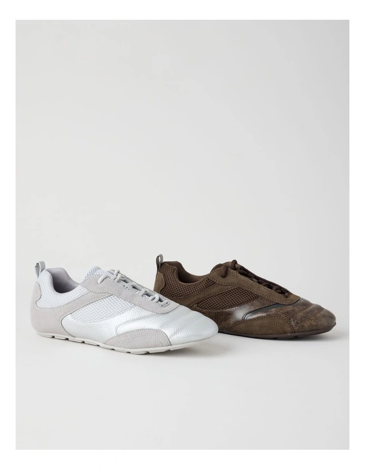 Tyson Sneaker in Metallic Silver image 7