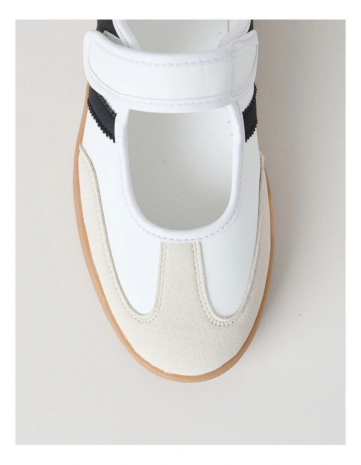 Charlie Sneaker in Cream/Black image 6