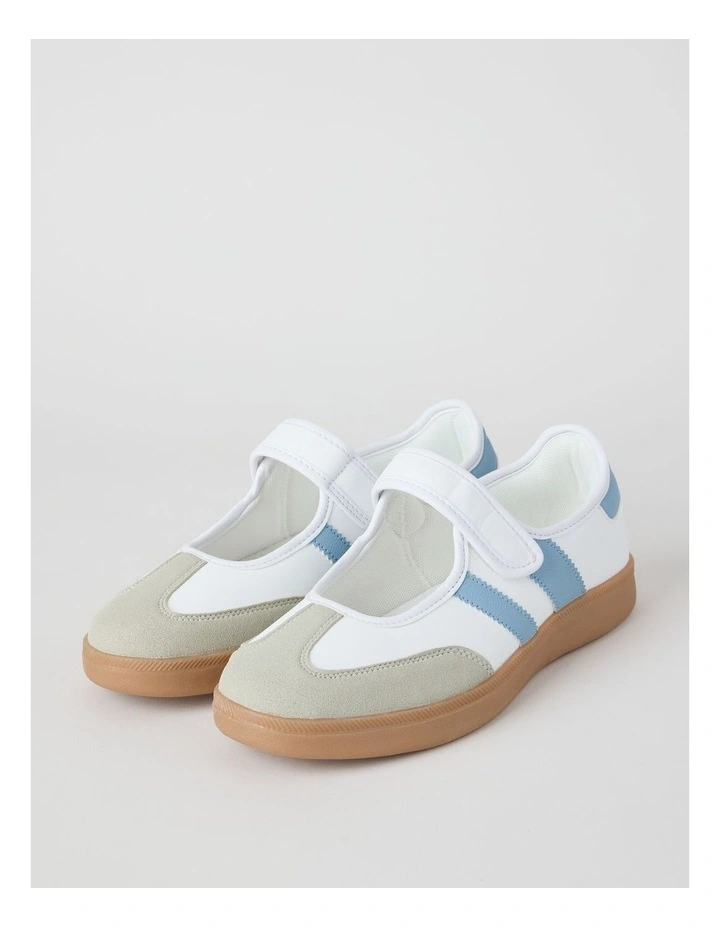 Charlie Sneaker in White/Blue image 3