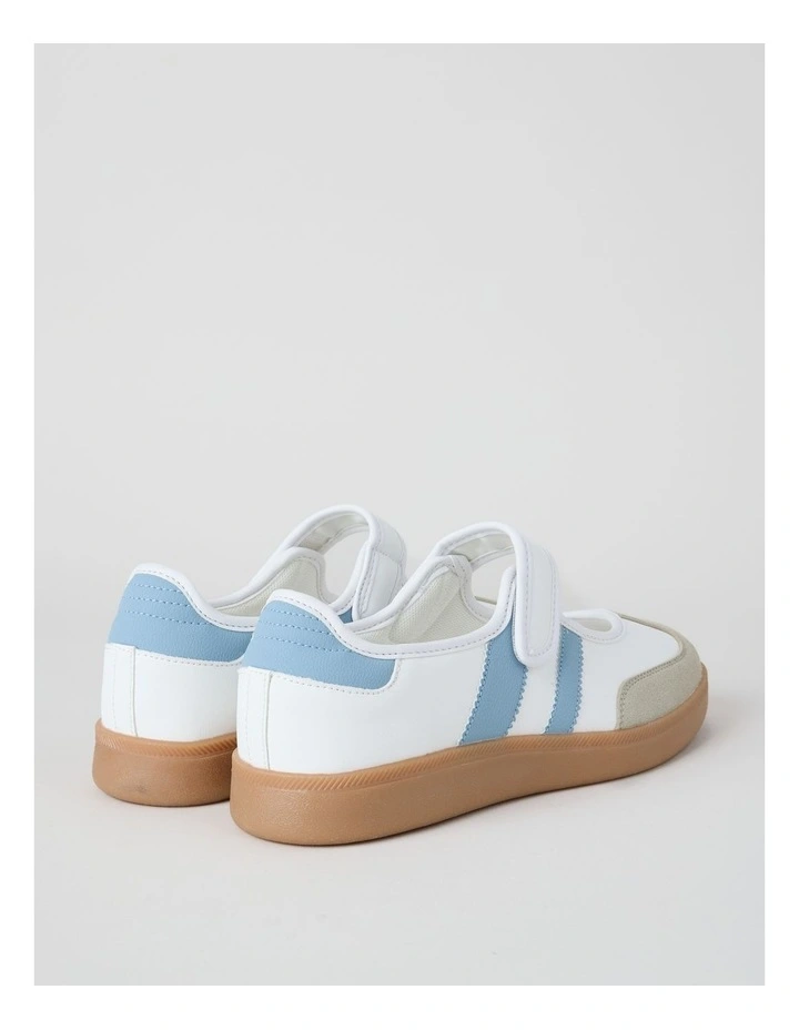 Charlie Sneaker in White/Blue image 3
