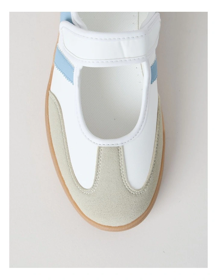 Charlie Sneaker in White/Blue image 5