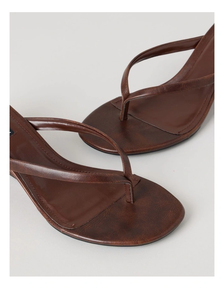 Rihanna Heeled Shoes in Chocolate image 3