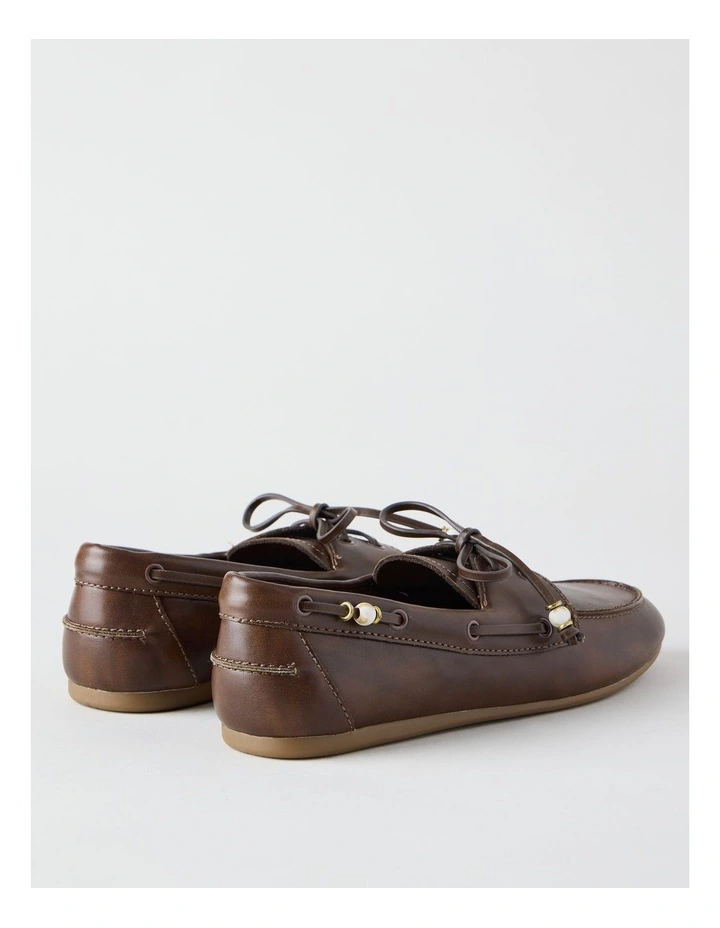 Monty Flat Shoes in Chocolate image 5