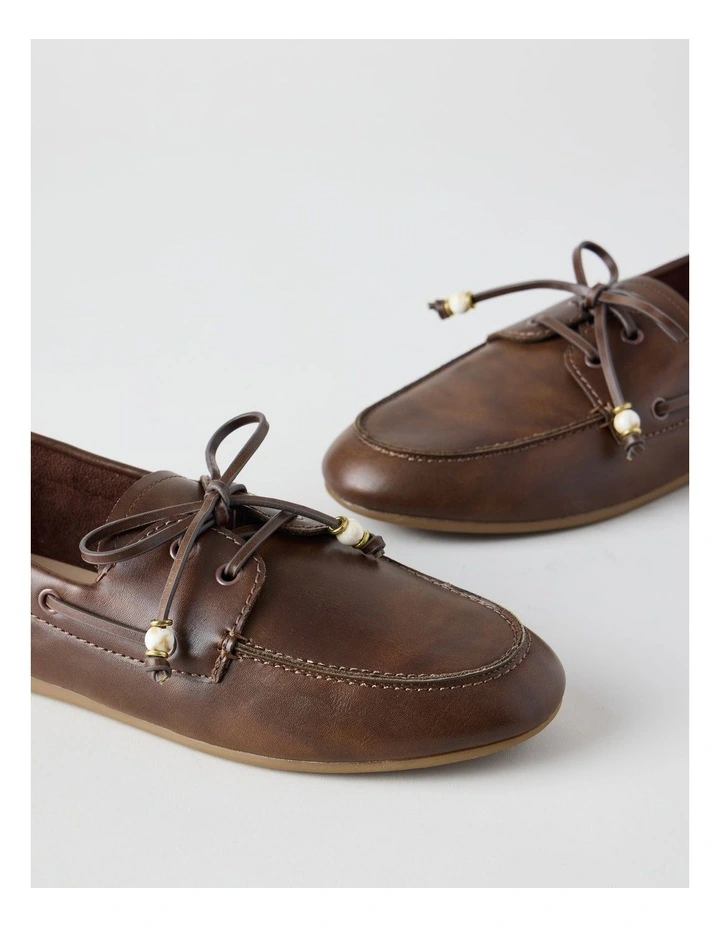 Monty Flat Shoes in Chocolate image 6