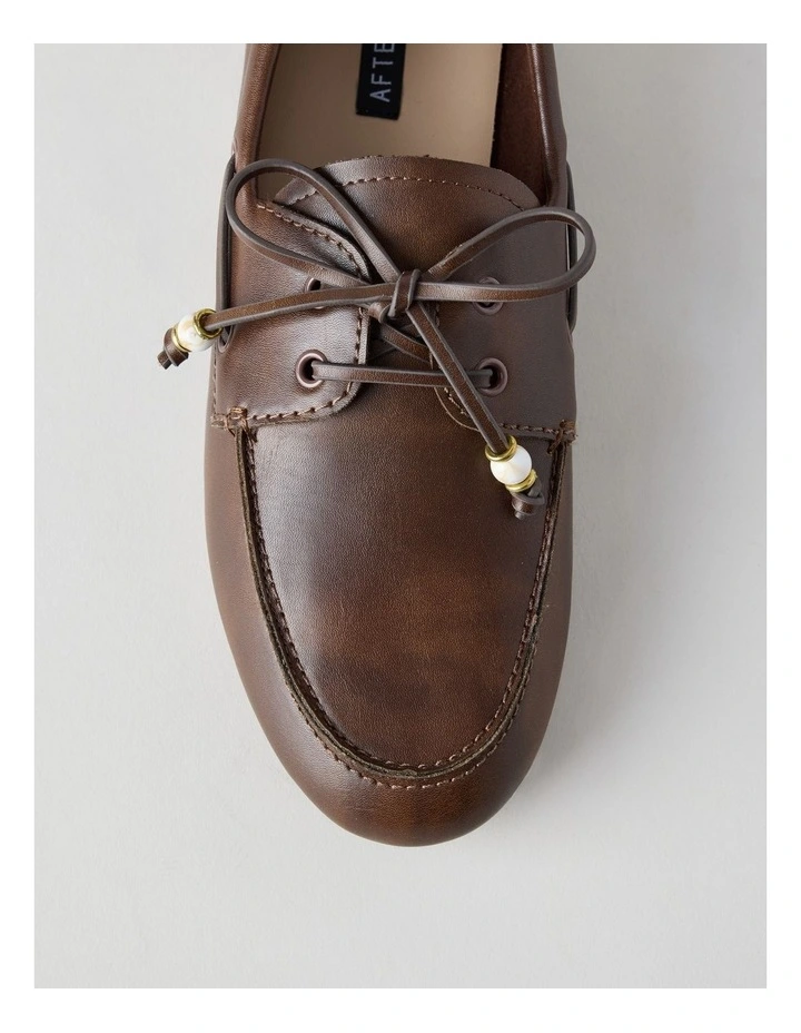 Monty Flat Shoes in Chocolate image 7